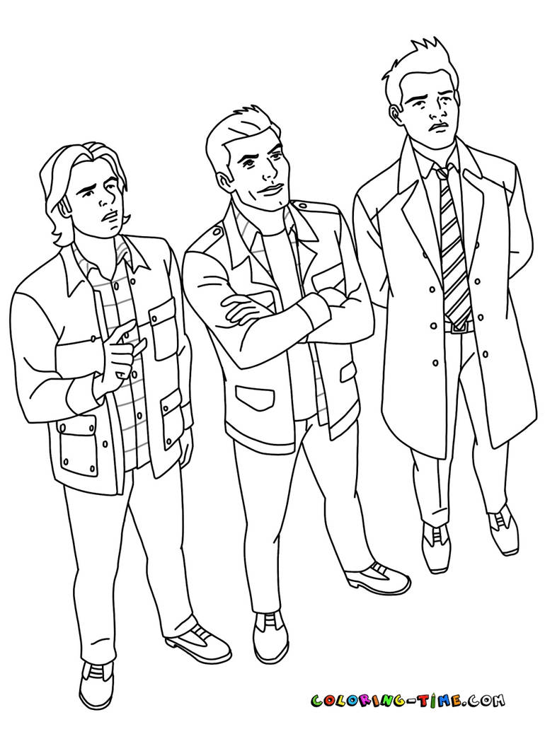 Supernatural coloring pages by klusek on