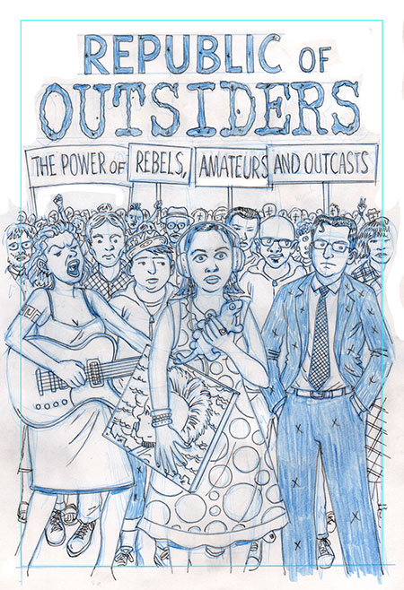 Evolution of a book cover republic of outsiders â josh neufeld ix and stories