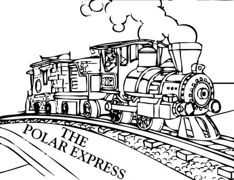 Best polar express film coloring pages polar express coloring pages train coloring pages