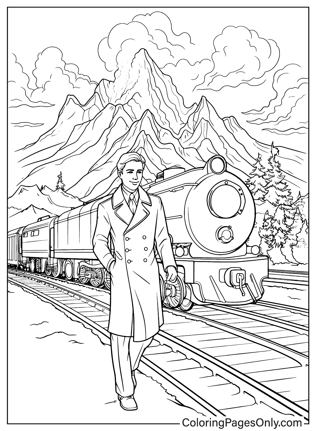 Coloring pages only on x ð ð polar express coloring pages ðð httpstconscwga polarexpress cartoon christmas xmas holidays coloringpagesonly coloringpages coloringbook art fanart sketch drawing draw coloring usa trend