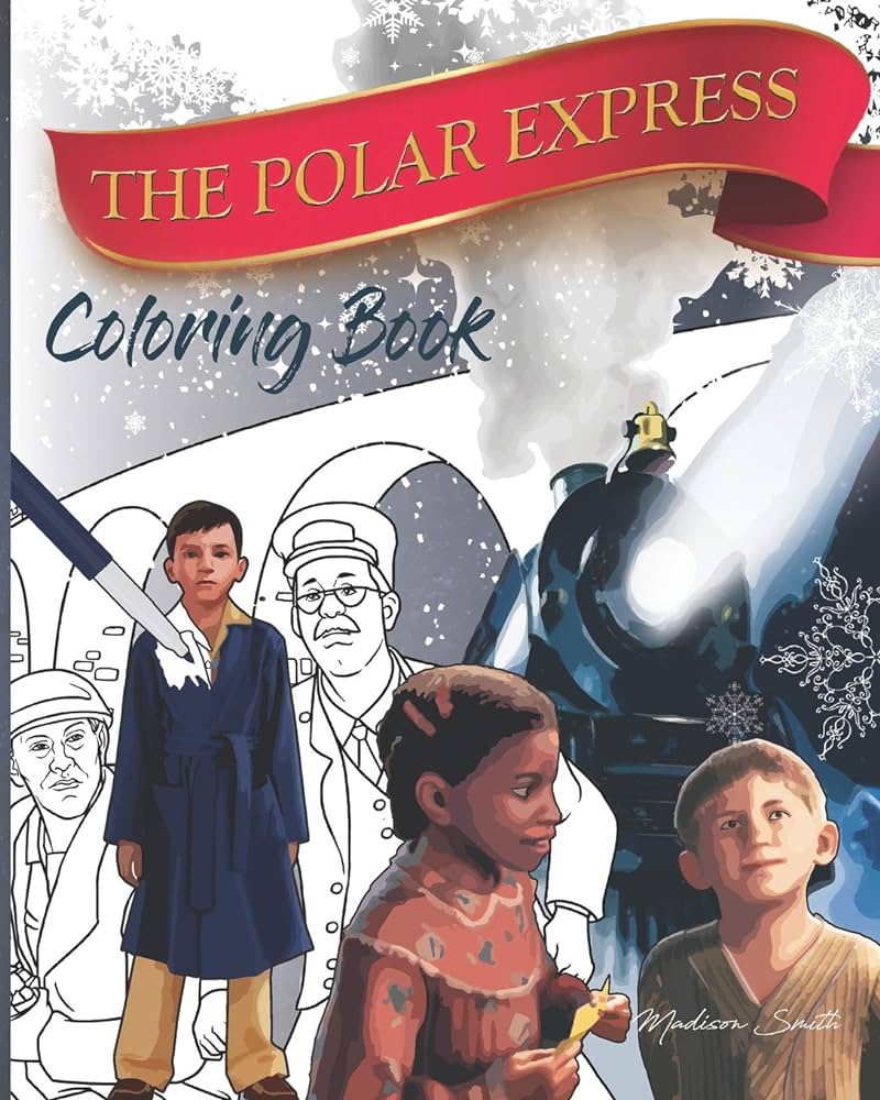 Polar express the coloring book by smith madison