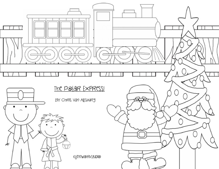 Polar express coloring sheet pdf