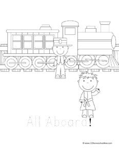 Polar express coloring pages