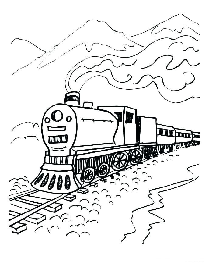 Polar express coloring pages