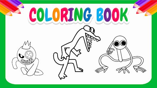 Rainbow friends coloring