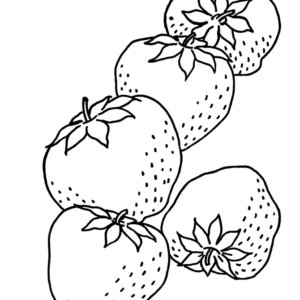 Strawberry coloring pages printable for free download