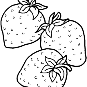 Strawberry coloring pages printable for free download