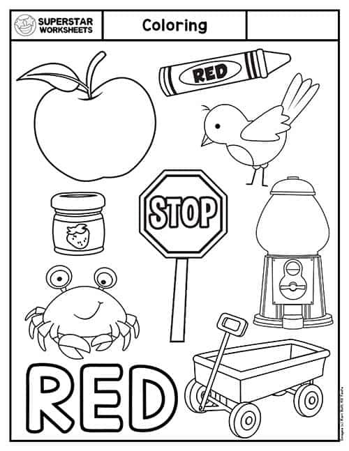 Coloring worksheets for preschool