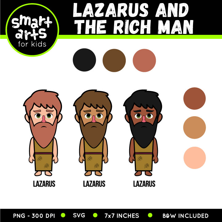 Lazarus and the rich man clip art