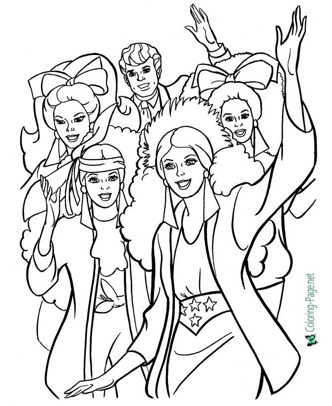 Rock stars coloring pages