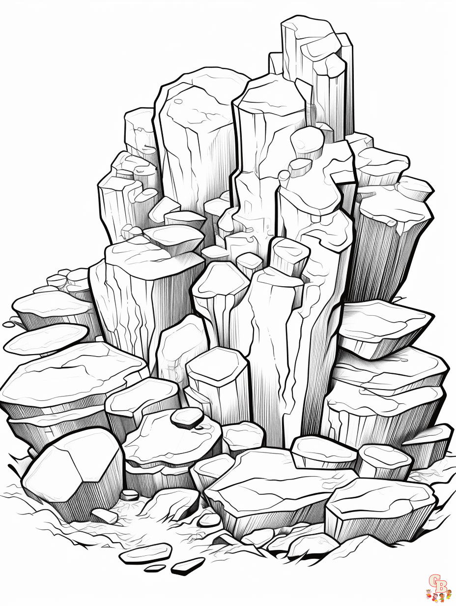 Printable rock coloring pages free for kids and adults