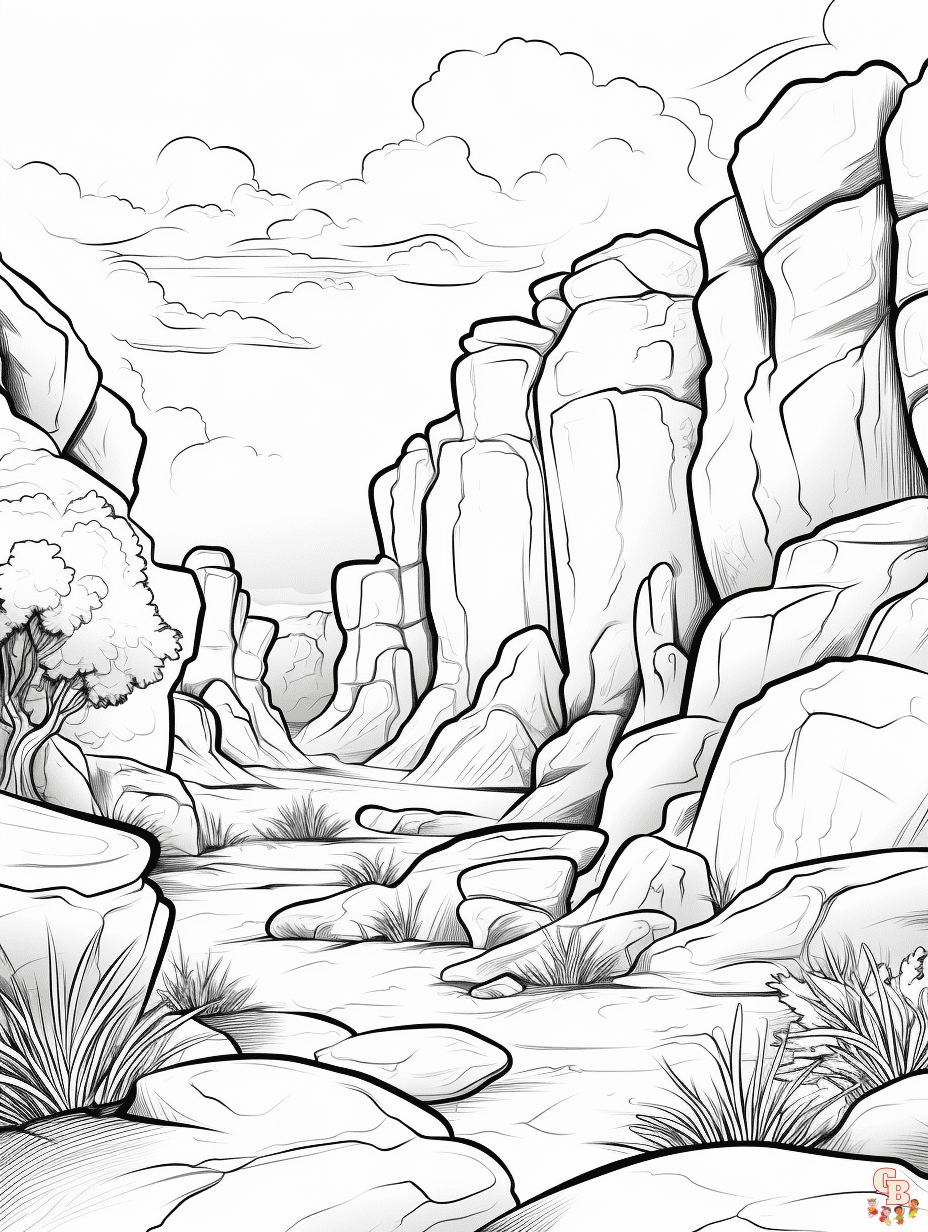 Printable rock coloring pages free for kids and adults