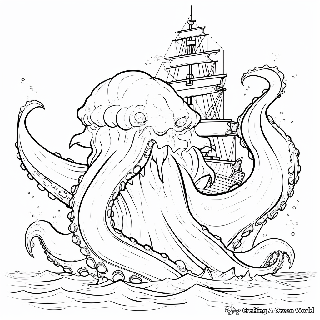 Sea beast coloring pages