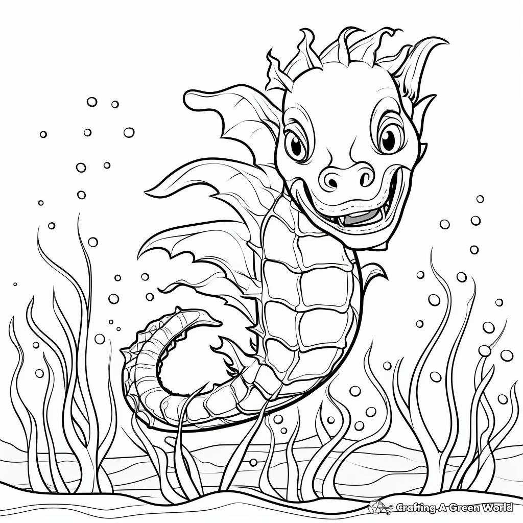 Sea beast coloring pages