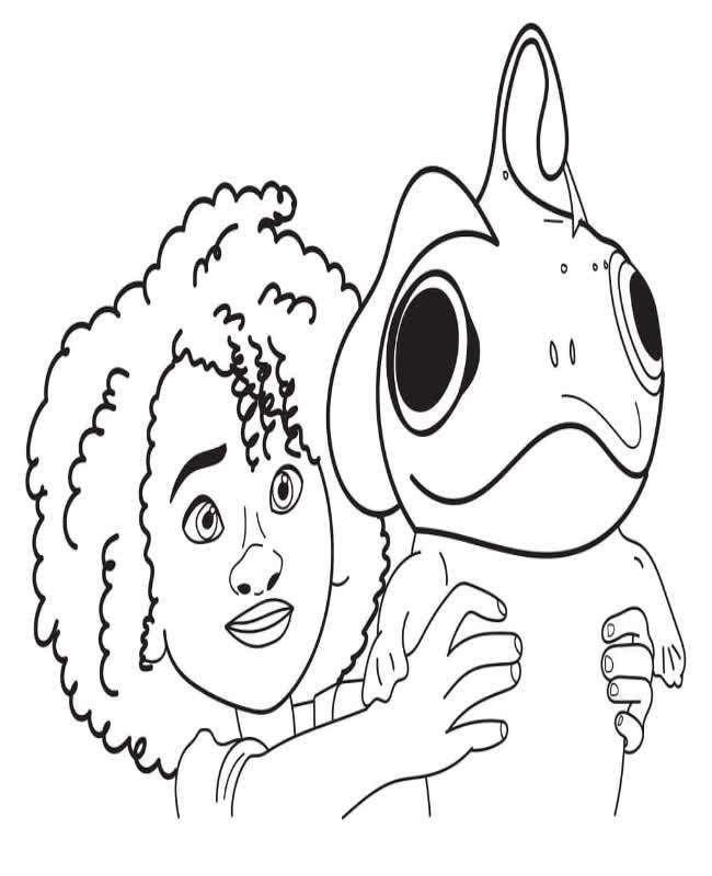 The sea beast coloring page free and online coloring