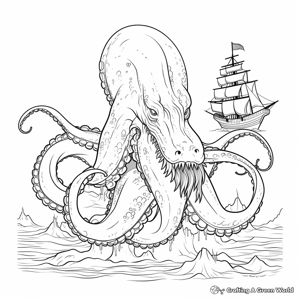 Sea beast coloring pages