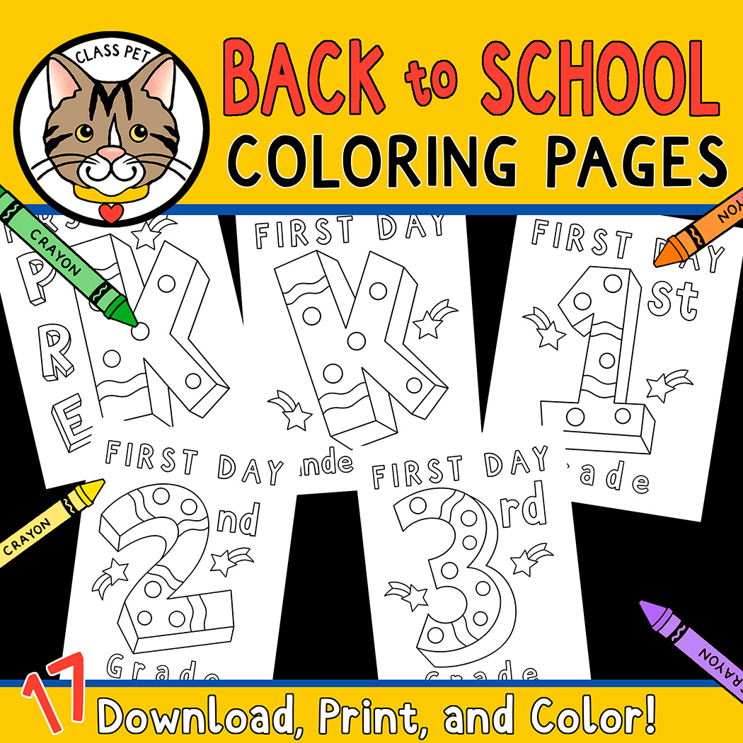 Back to school coloring pages made by teachers