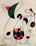 Image of the smile of the flamboyant wings oil on canvas by miro joan