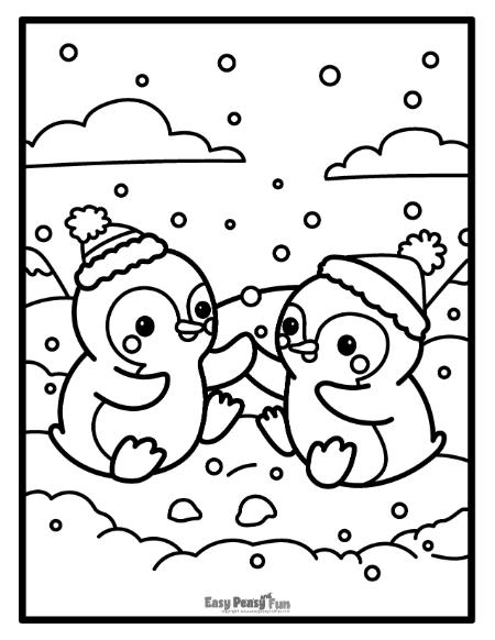 Printable winter coloring pages