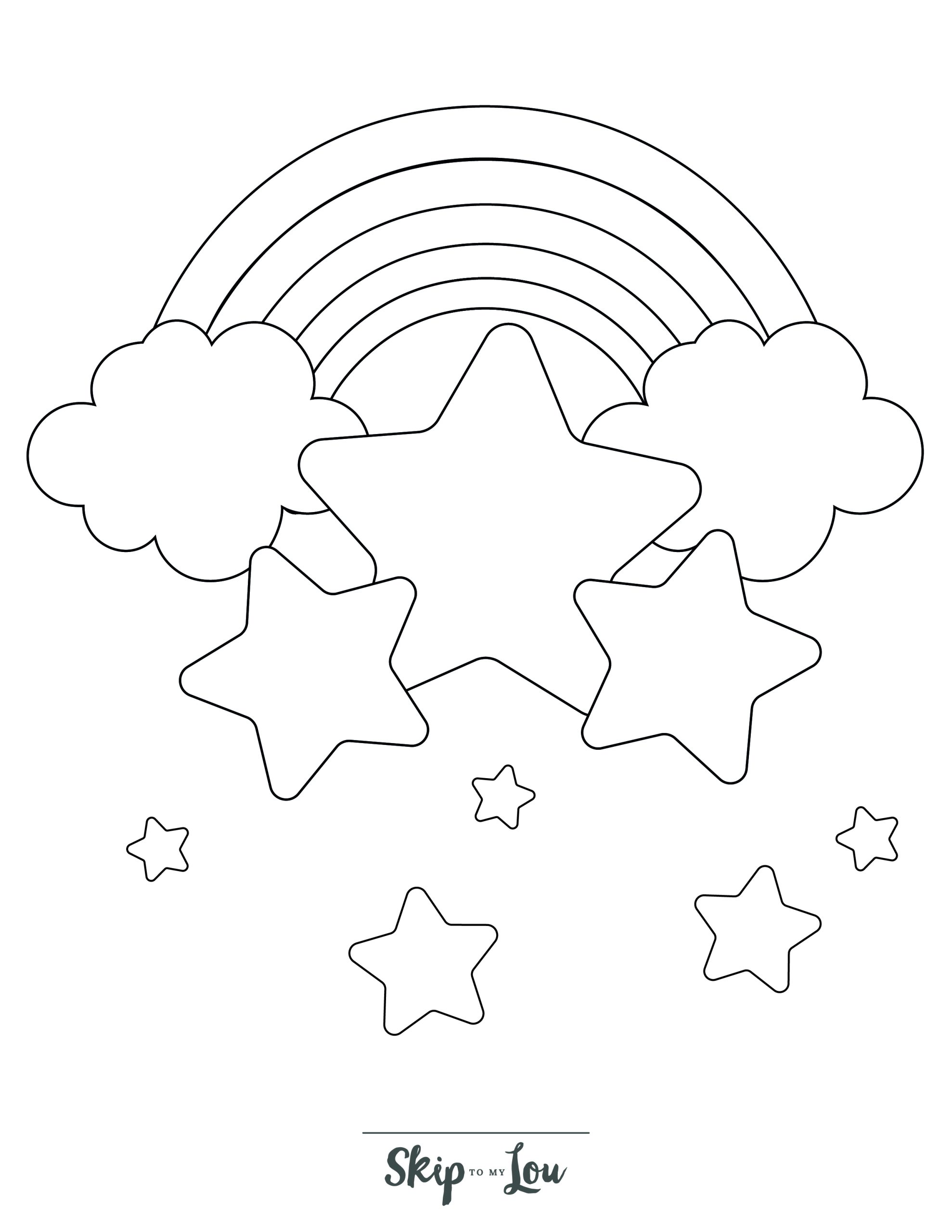 Free printable star coloring pages