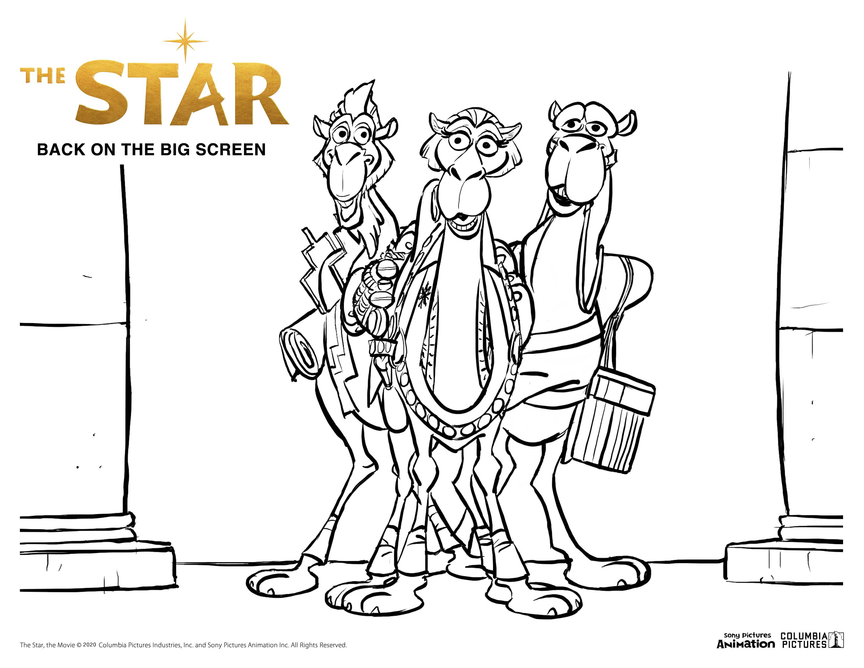 Allen theatres on x get in the christmas spirit with these thestarmovie coloring pages â allentheatres sony pictures animation httpstcoumqmhnxwtv x