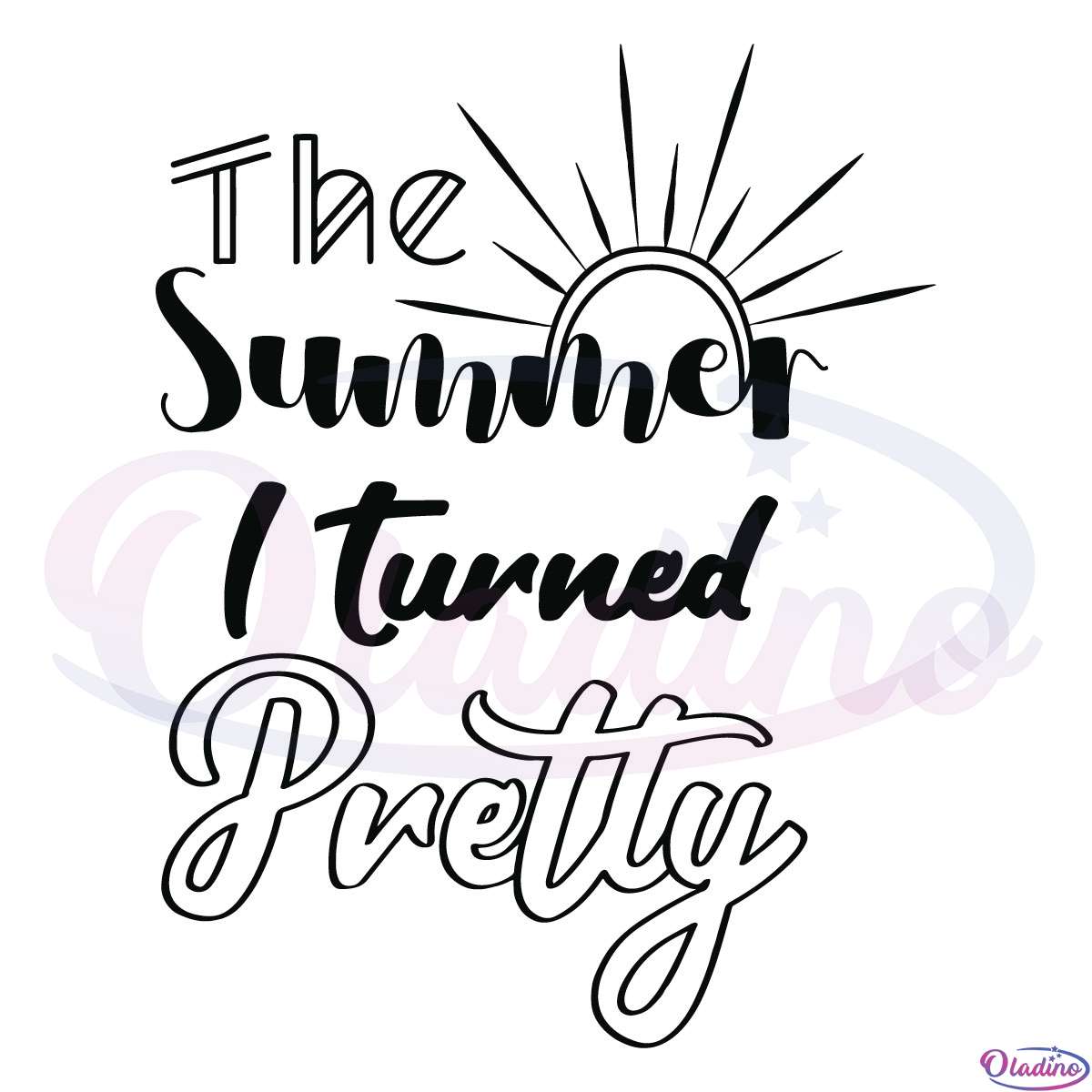 The summer i turned pretty svg digital file