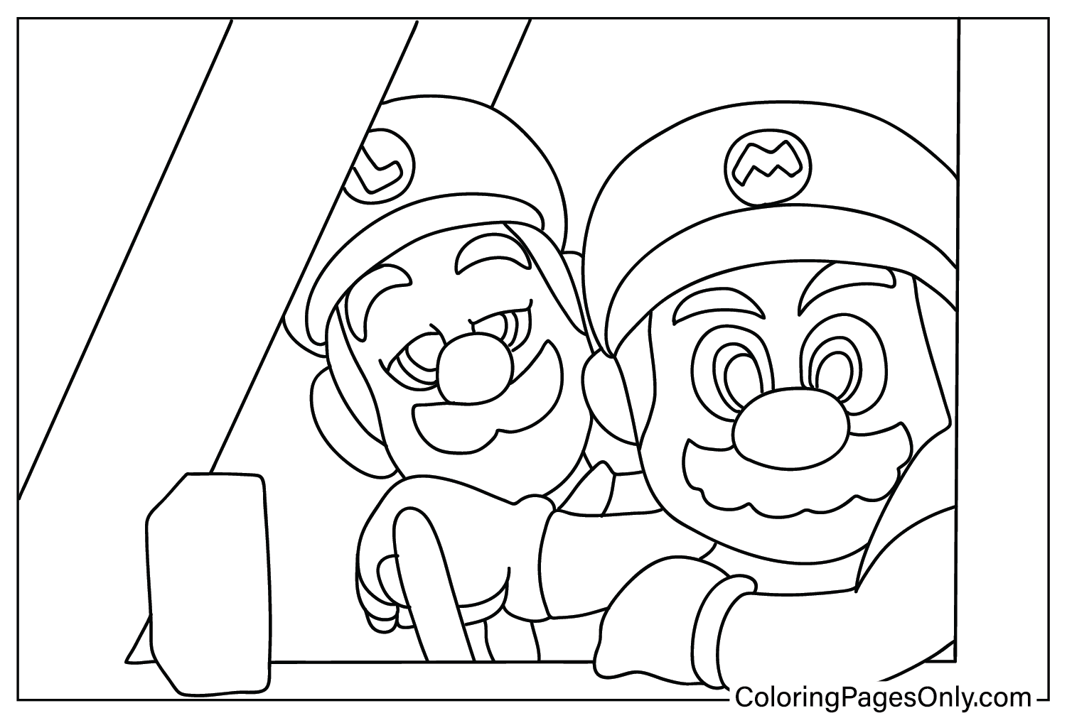 Coloring page super mario bros movie