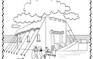 Building the tabernacle coloring pages tabernacle the tabernacle printable bible activities