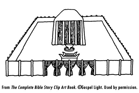 Moses built the tabernacle louring pages