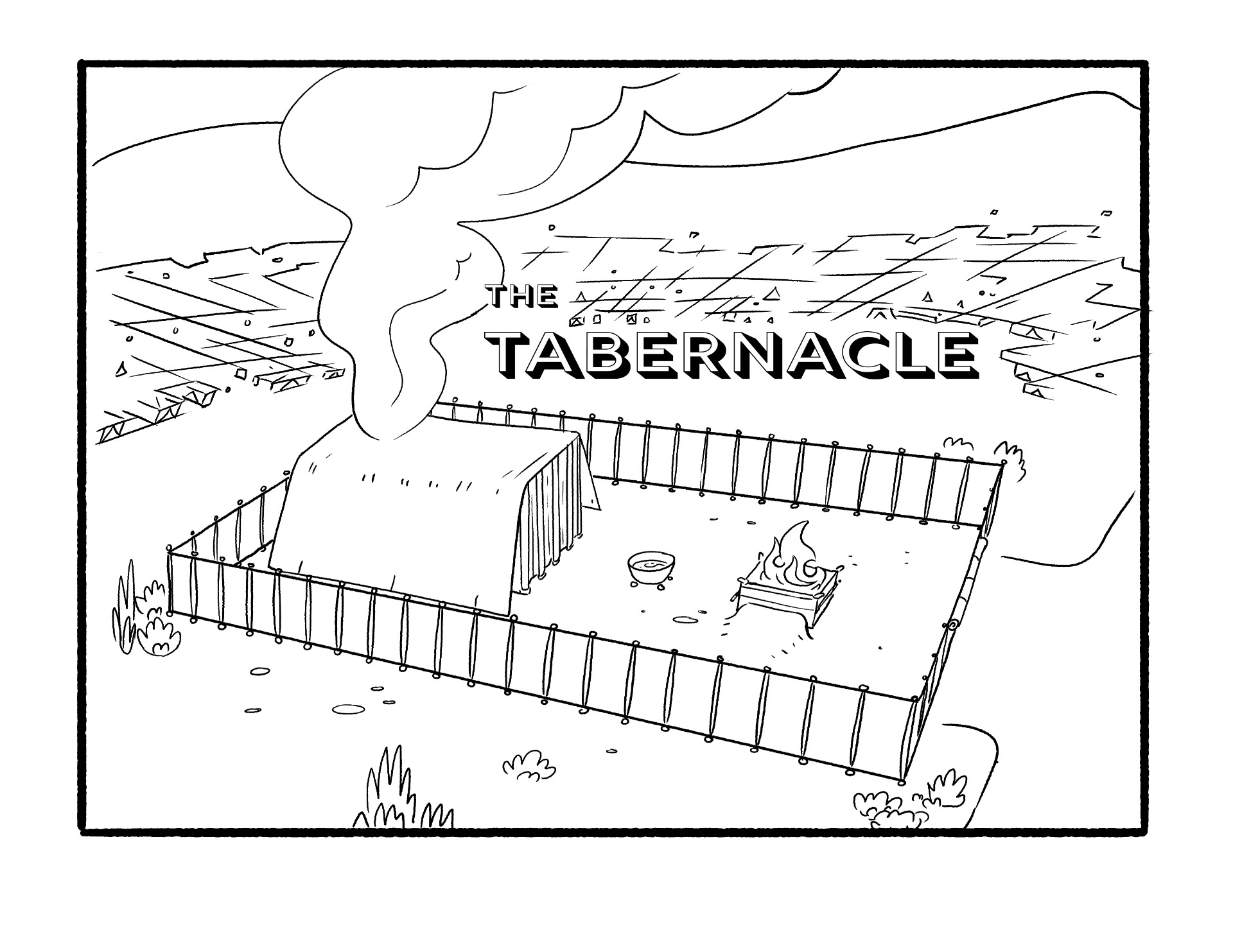 Coloring book the tabernacle biblical toolbelt