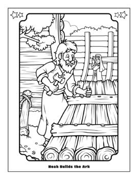 Old testament coloring pages from creation through the life of moses