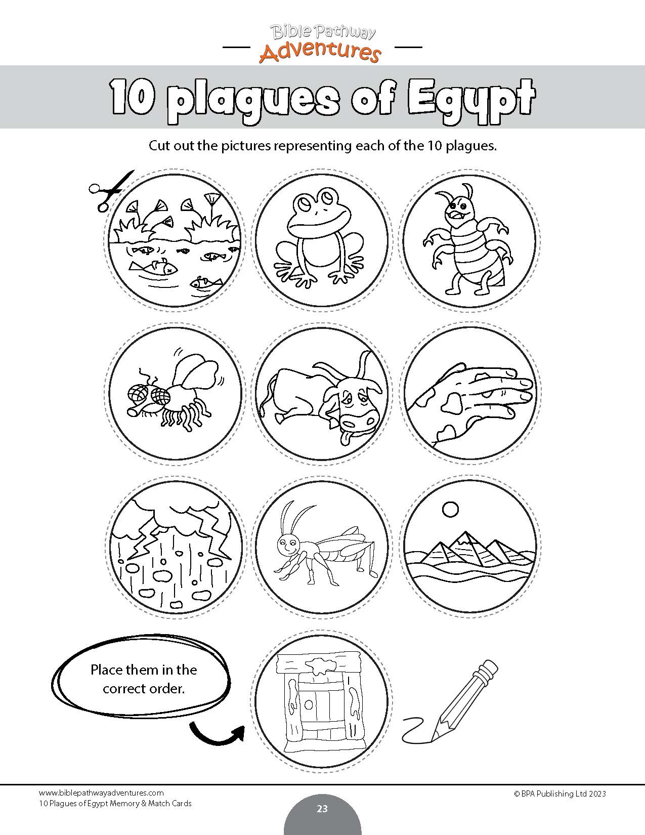 Plagues of egypt memory match cards pdf â bible pathway adventures