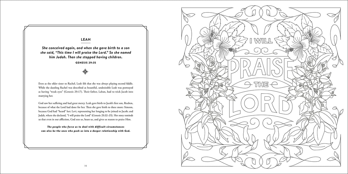 The women of the bible speak coloring book color and contemplate â store