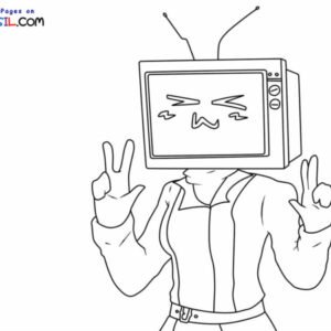 Tv woman coloring pages printable for free download