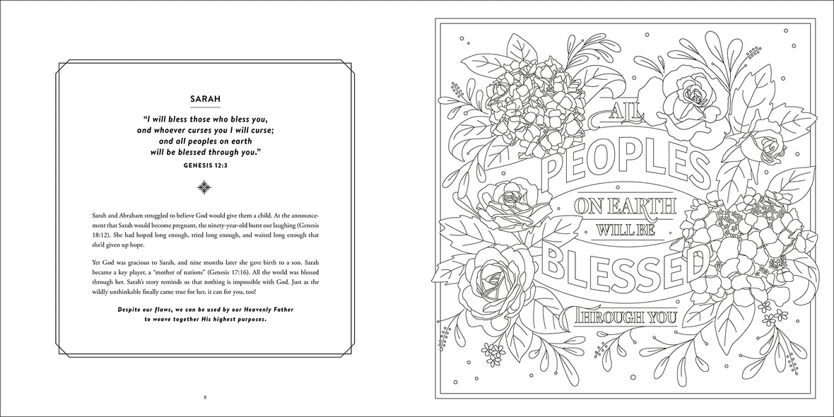 The women of the bible speak coloring book color and contemplate â store