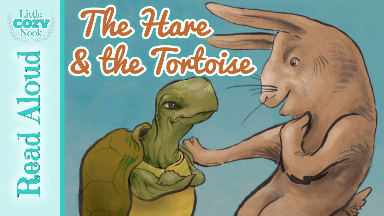 The hare and the tortoise read aloud fable for kids