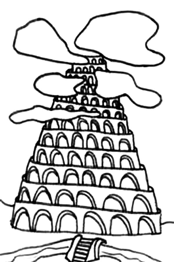 Tower of babel coloring pages