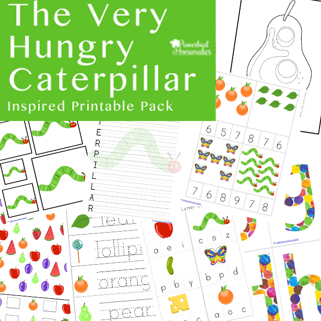 Free the very hungry caterpillar printable pack