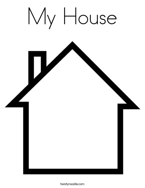 My house coloring page