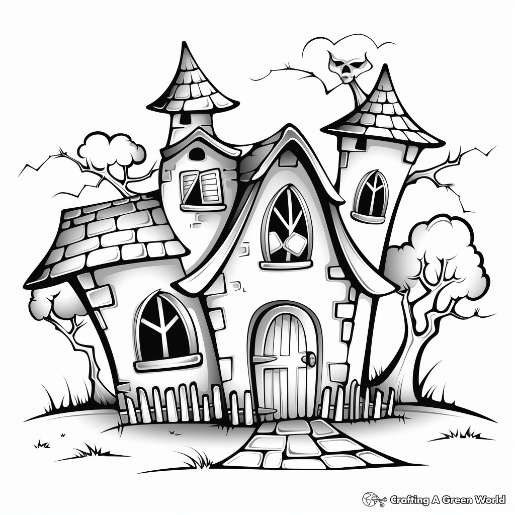 Horror book coloring pages