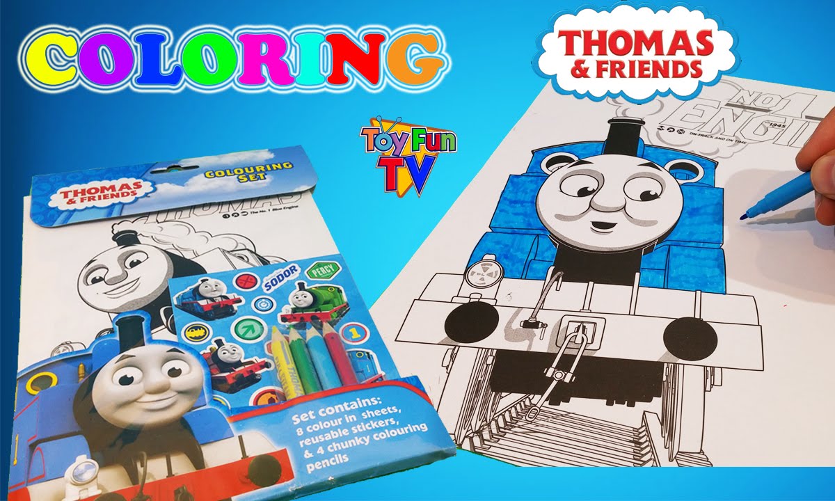 Thoas and friends coloring book thoas the tank engine colour episode