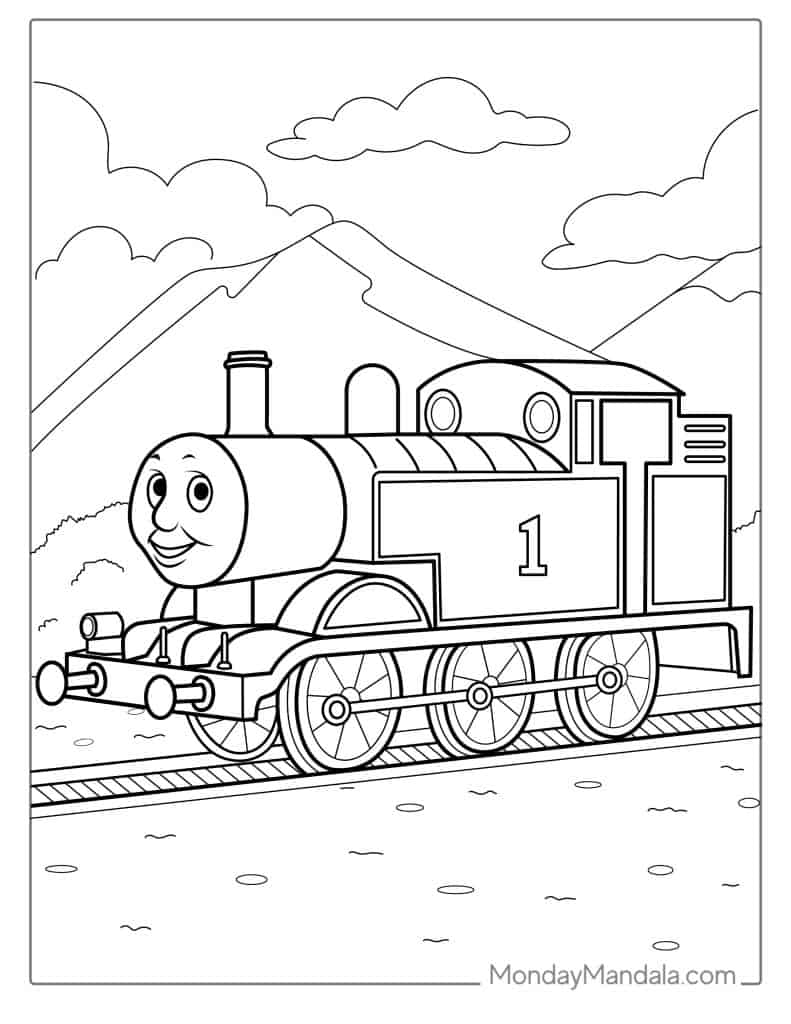 Thomas friends coloring pages free pdf printables