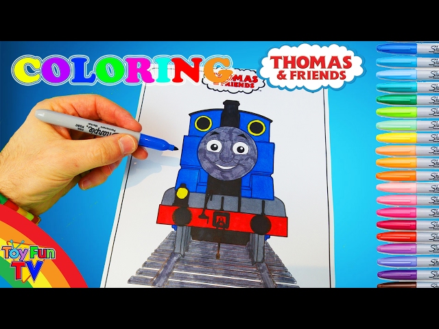 Thomas and friends coloring book thomas the tank engine colour episode colouring in toyfuntv