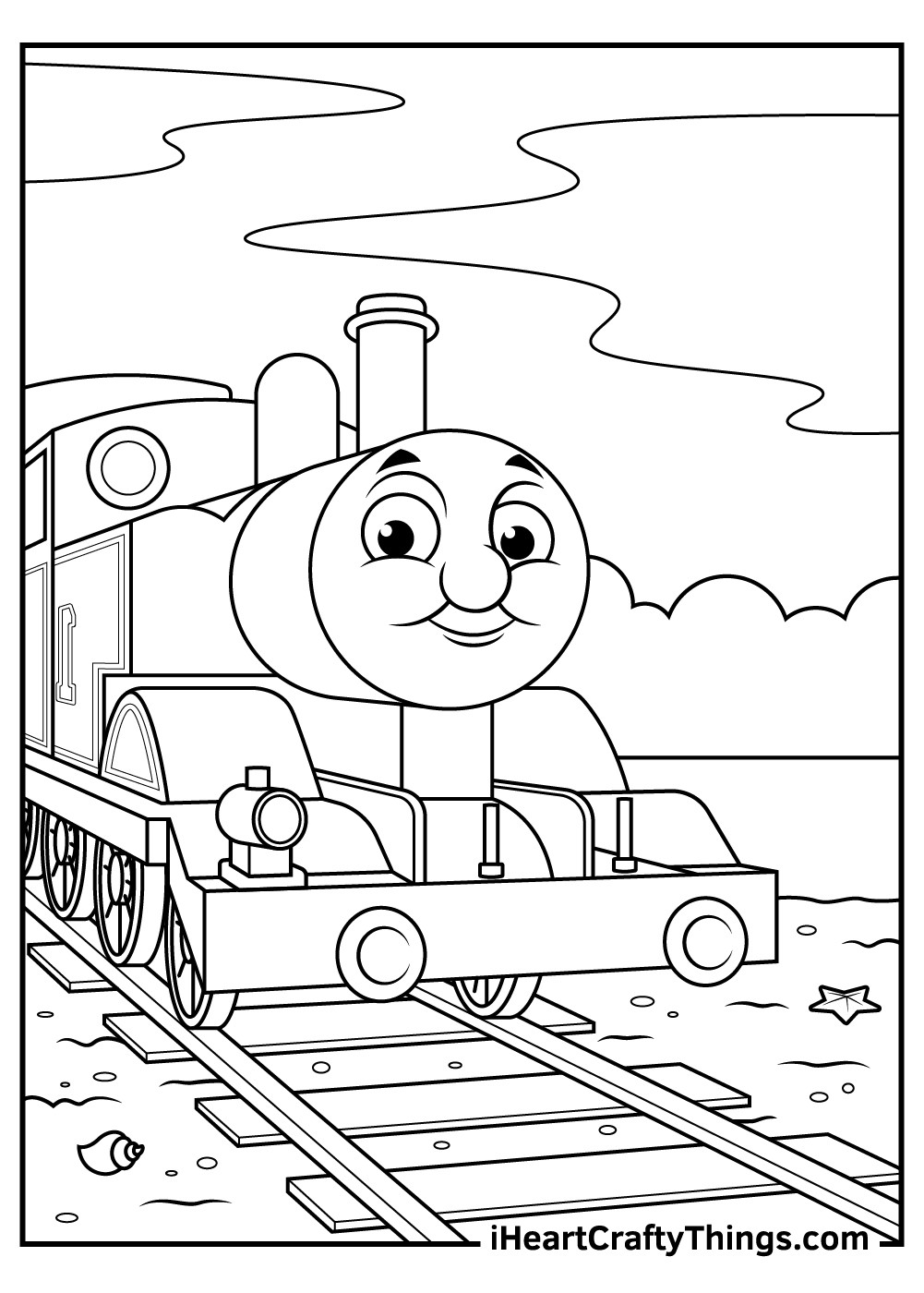 Thomas the train coloring pages free printables