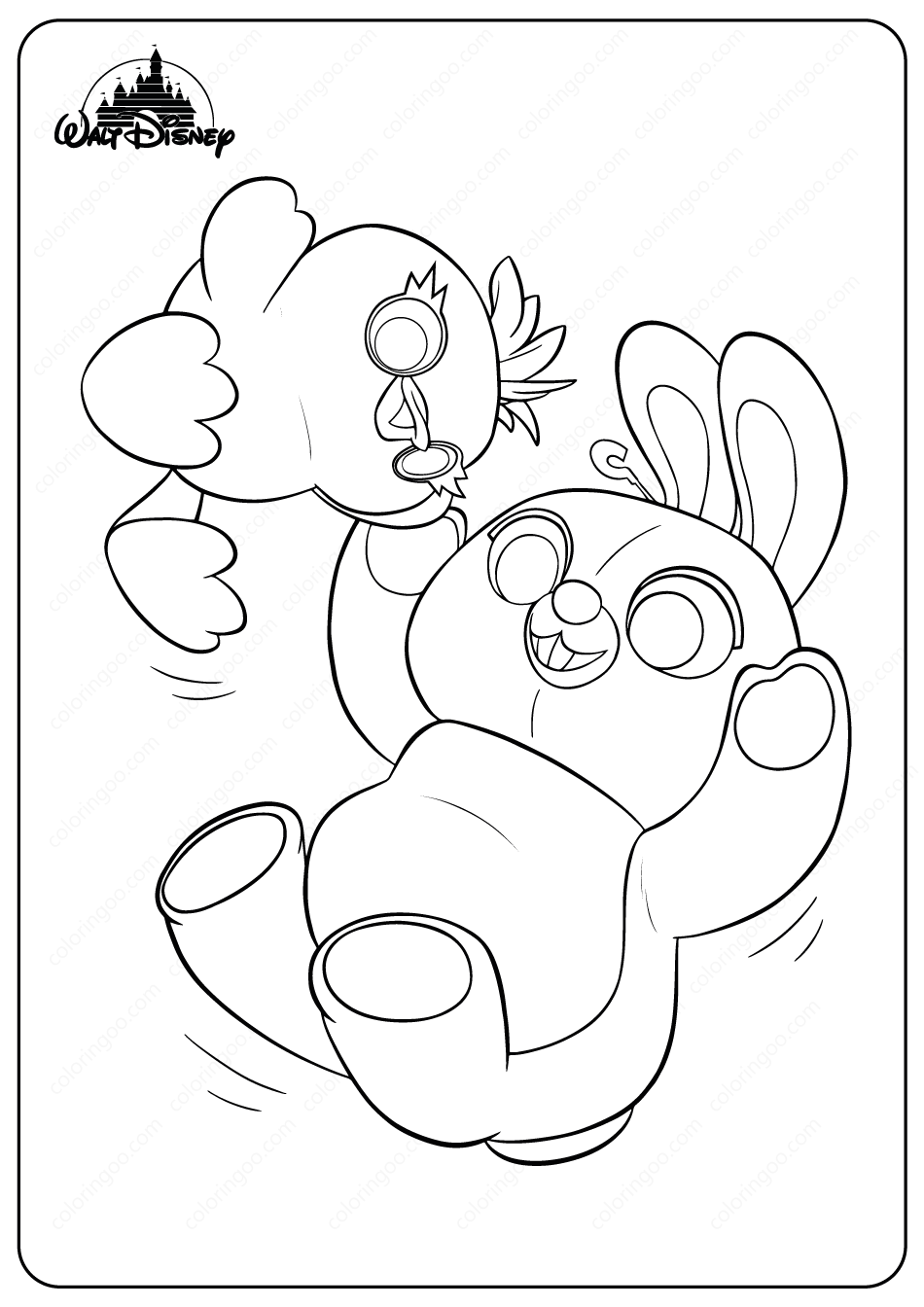 Toy story ducky and bunny coloring pages toy story coloring pages bunny coloring pages coloring pages