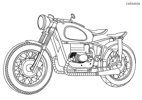 Motorcycles coloring pages free printable motorcycle coloring sheets