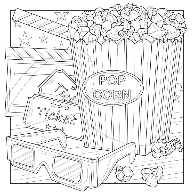 Movie coloring stock illustrations â movie coloring stock illustrations vectors clipart