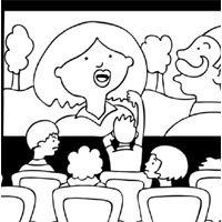 Movie theater coloring pages