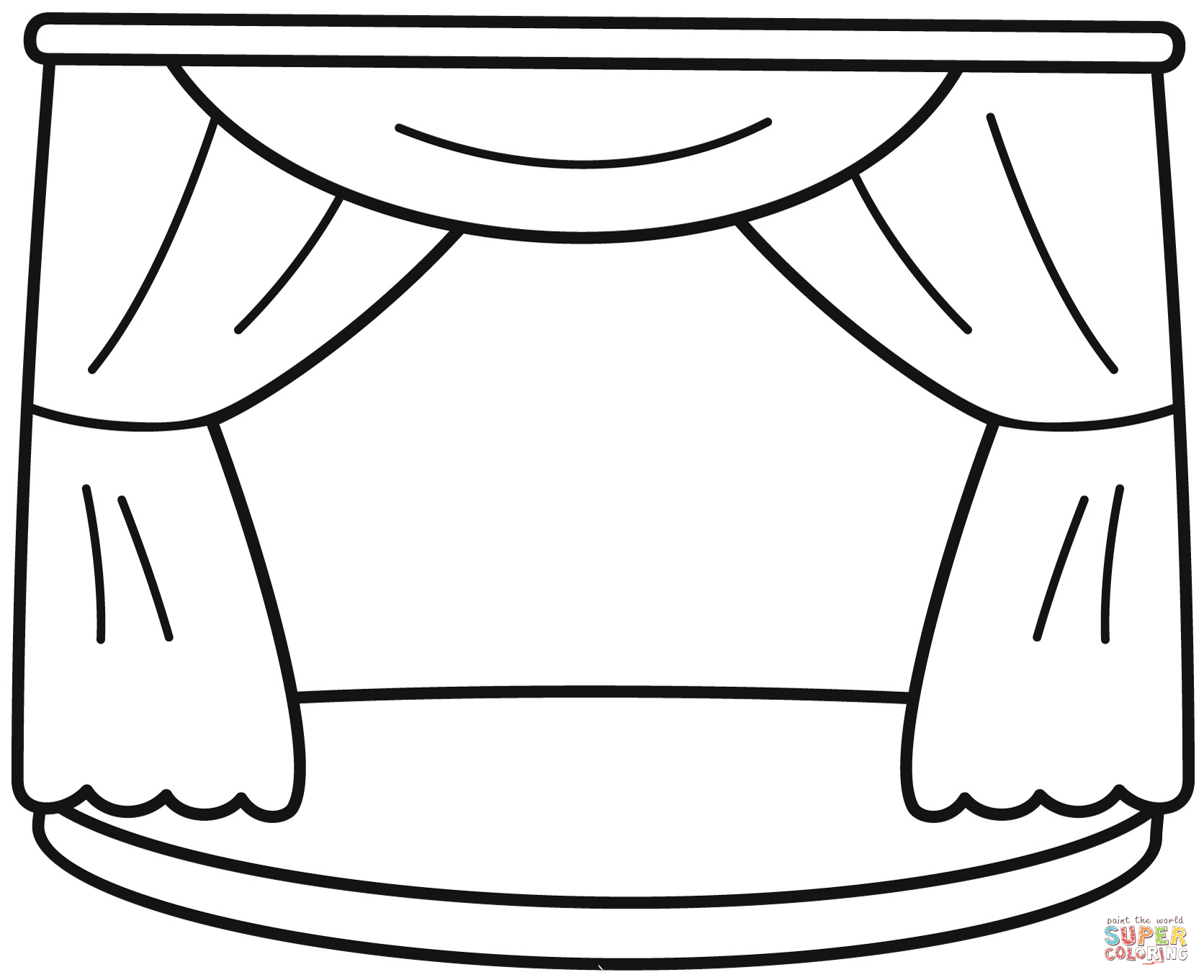 Stage coloring page free printable coloring pages