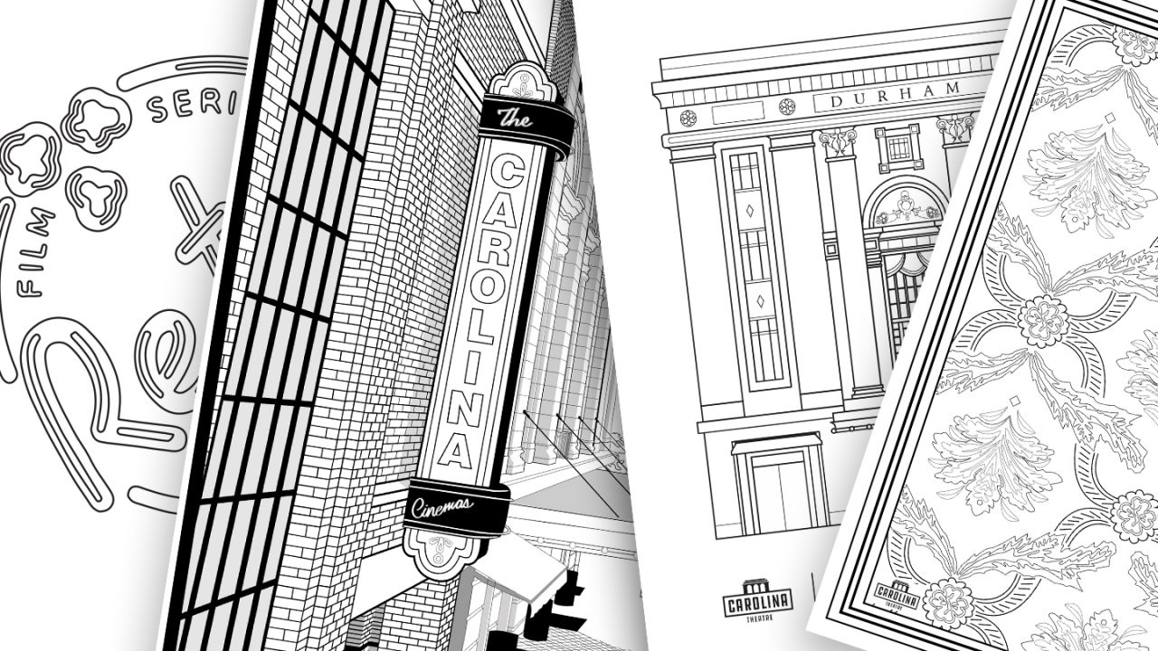 The carolina theatre shares printable coloring pages
